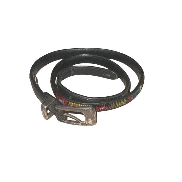 Britton Leather American Native Woman Belt